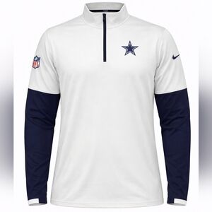 Nike Dallas Cowboys Sideline Half-Zip Pullover Jacket Men’s NFL Performance NWT
